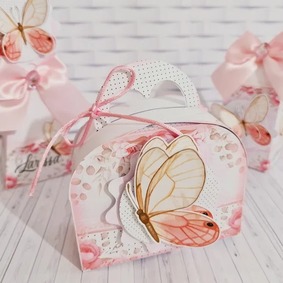 Kit 30 Lembrancinhas Borboleta Rosa