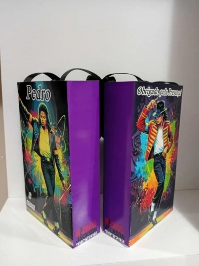 Sacolinhas Personalizadas Michael Jackson para Lembrancinhas