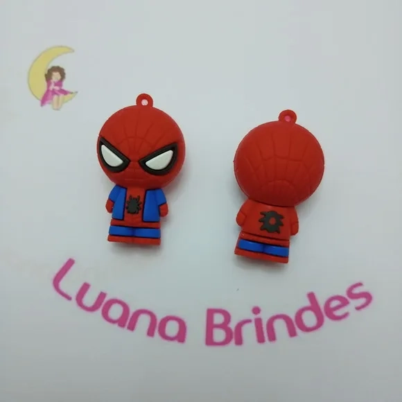 Pingente Aranha de Borracha 5cm Pct 2 Unidades