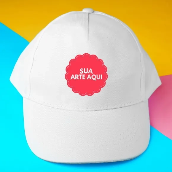 Boné Branco Personalizado Microfibra