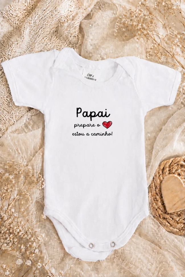 Caixa Anúncio de Gravidez para Papai, Avós e Família | Presente Personalizado com Body Bebê