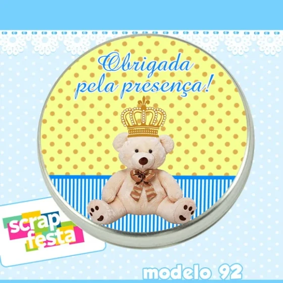 Lembrancinhas de Chá de Bebê Latinhas