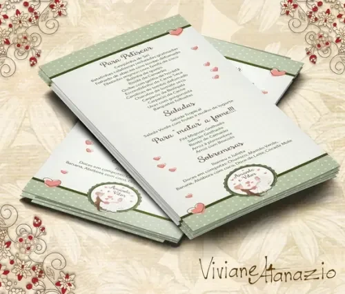 Cardápio Casamento - 00016