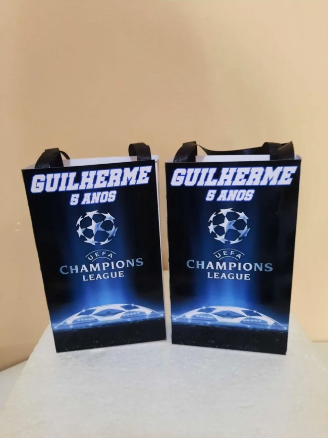 Sacolinhas Personalizadas Champions League para Lembrancinhas