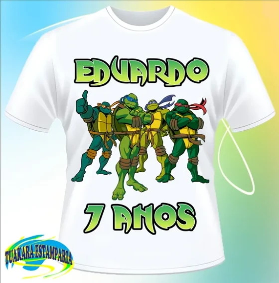Camiseta Tartarugas Ninja/Turtles