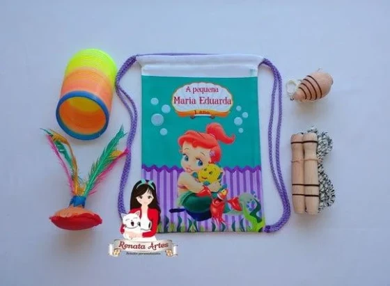 Mochila Boa Infância Tema Ariel Baby
