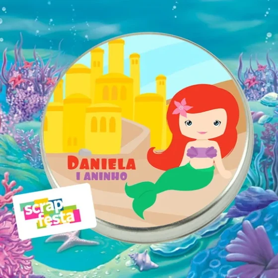 Latinhas Personalizadas Festa Sereia