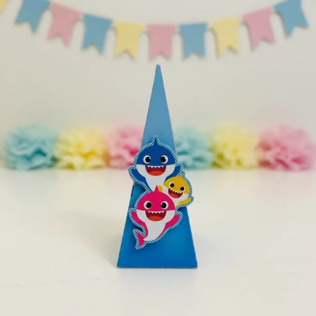 Kit Festa Babyshark azul
