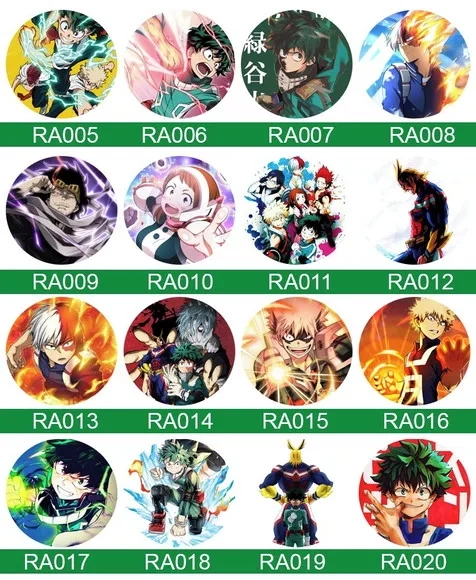 Bottons My Hero Academia - Button Boton