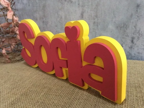 Letras Decorativas Nomes Sobreposição