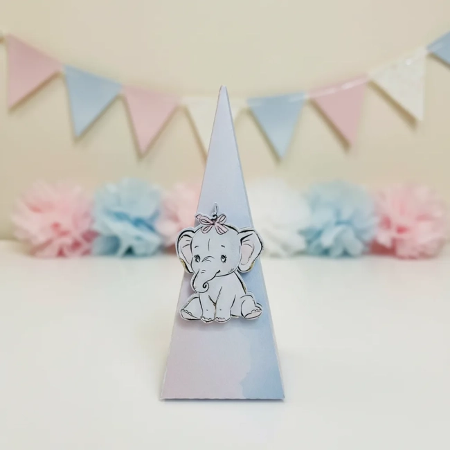 kit 30 Lembrancinhas Elefante Rosa ou Azul
