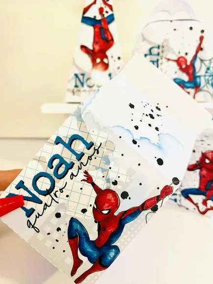Kit 60 Lembrancinhas Homem Aranha