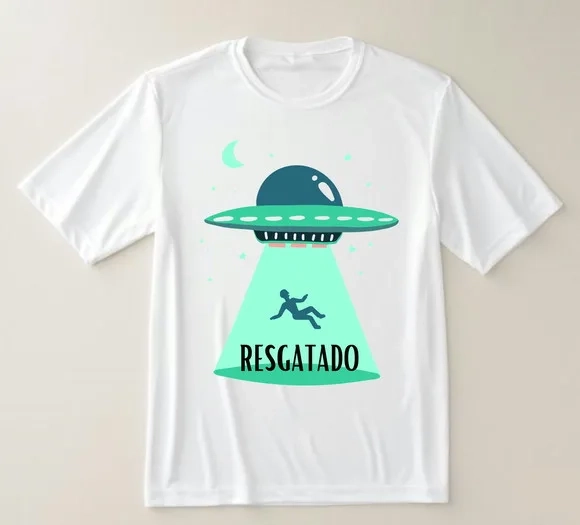 Camiseta Divertida Ovni Resgatado - Estilo Geek