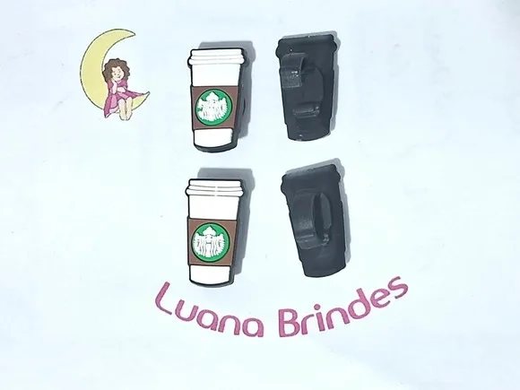 Pins para Cadarço Starbucks Emborrachado Pacote com 6 Unidad