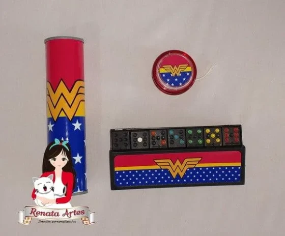 Kit Jogos Personalizado Mulher Maravilha