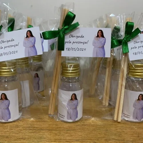 Mini Aromatizador Lembrancinha Formatura Biomedicina c/ Foto