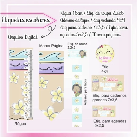 60 Etiquetas Escolares