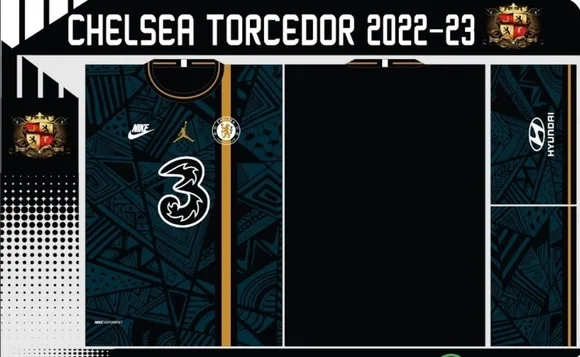 Vetor Da Camisa Chelsea Torcedor 2022-23