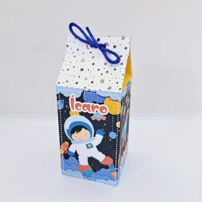 PEGUE E MONTE - Kit Festa Personalizado ASTRONAUTA - Decoração de Festa - Caixinhas Personalizadas