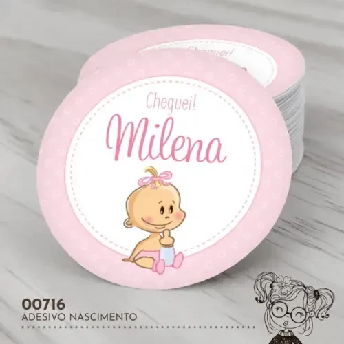 Adesivo Redondo Nascimento - 00716