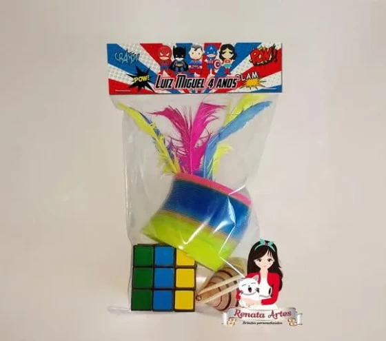 Kit Brinquedos Retrô Personalizado Tema Herois Cute