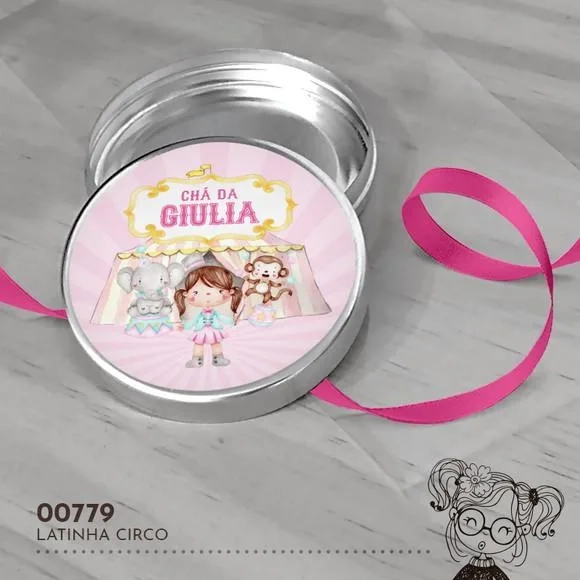 Latinha Adesivada Circo - 00779