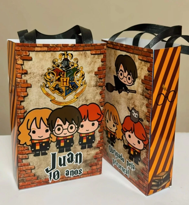 Sacolinhas Personalizada Harry Potter Lembrancinhas Para Aniversário