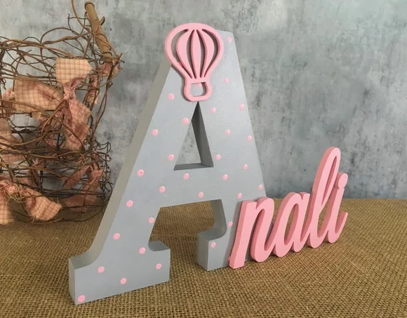 Decoração Bebê - Nomes Personalizados Linha Tcc Balão