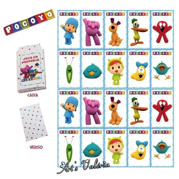 Jogo da Memória Pocoyo