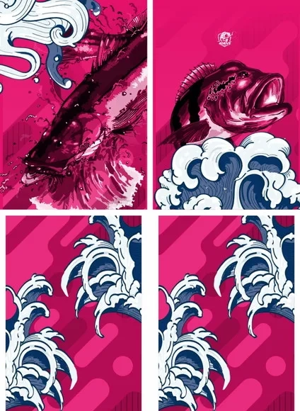 Arte Estampa Camisa Pesca-mod-0246