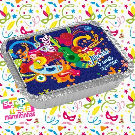 Marmitinha Personalizada Festa Carnaval