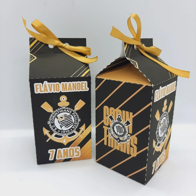 PEGUE E MONTE - Kit Festa CORINTHIANS - Decoração de Festa - Caixinhas Personalizadas