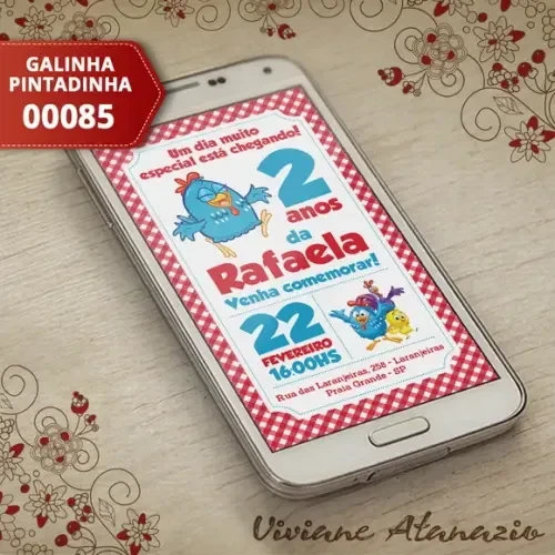 Convite Digital Galinha Pintadinha - 00085