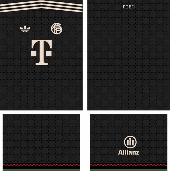 Arte Vetor Camisa Bayern München Terceira 2025-2026