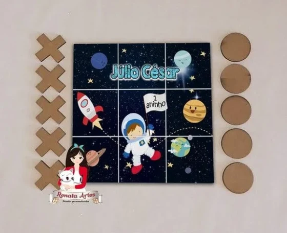 Jogo da Velha Personalizado Astronauta