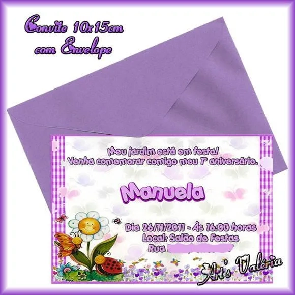 Convite Fotográfico 10x15cm c/ Envelope