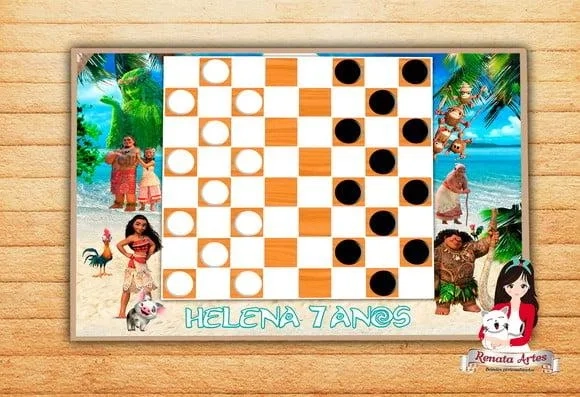 Jogo de Damas Personalizado Patrulha Canina