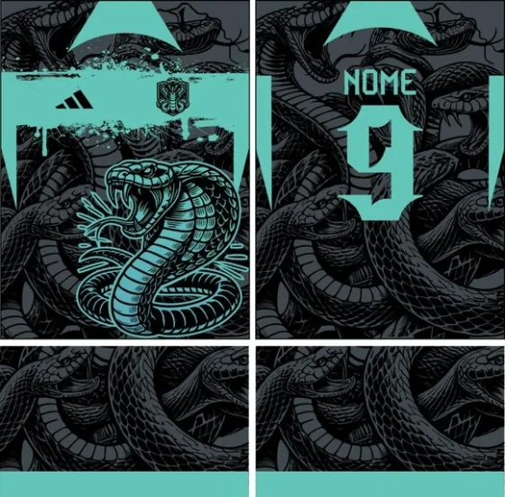Arte Vetor Camisa Interclasse Serpente 290