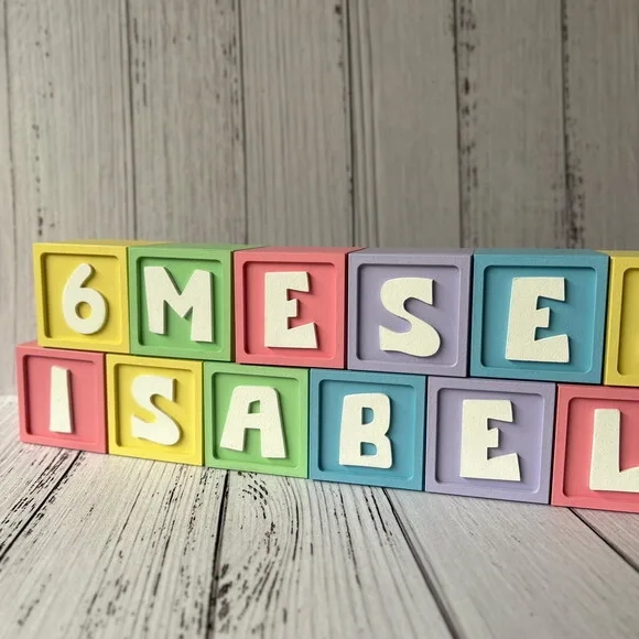 Cubos Mesversário 6x6cm Ts - Bebês
