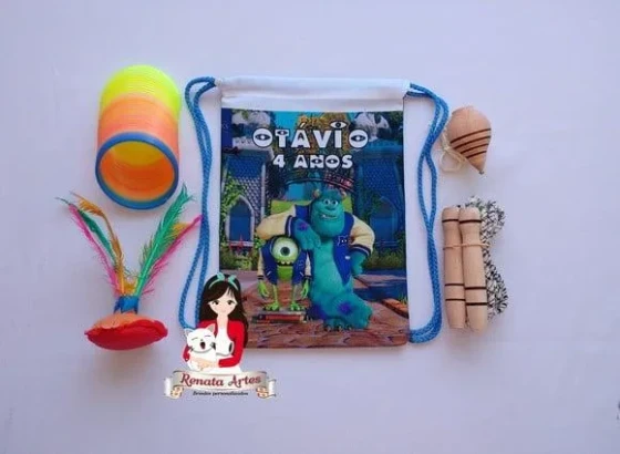 Mochila Boa Infância Tema Universidade Monstros