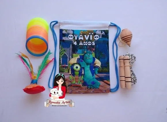 Mochila Boa Infância Tema Universidade Monstros