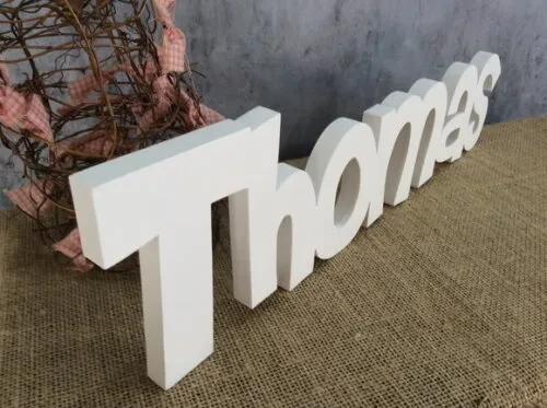 Letras Decorativas - nome em MDF Linha CH