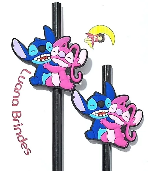 Lápis C/ponteira Stitch e Angel Pacote com 6 Unidades