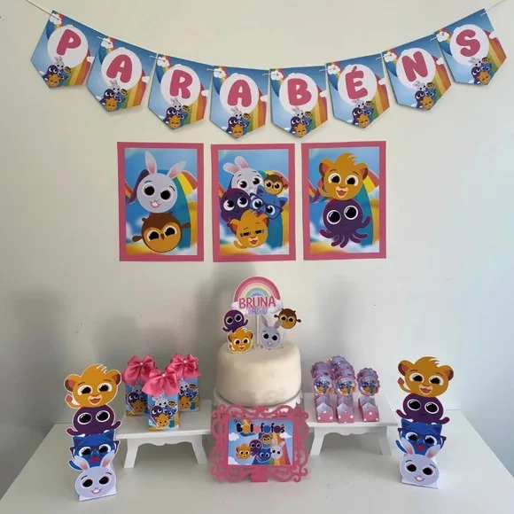 Kit Mesversário Bolofofo Personalizados - Só Um Bolinho