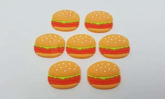 Aplique Hamburguer Emborrachado de 1,8cm