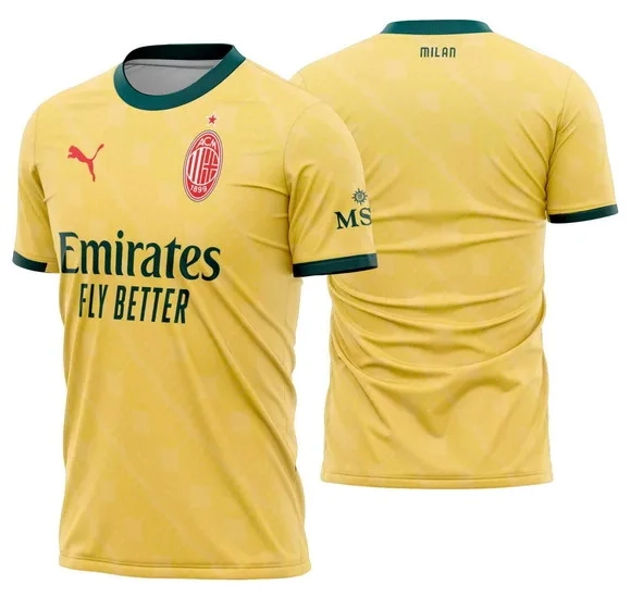 Arte Vetor Camisa Ac Milan Terceira 2025-2026