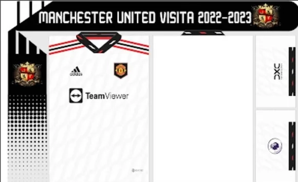 Vetor Da Camisa Do Manchester United 2022/2023