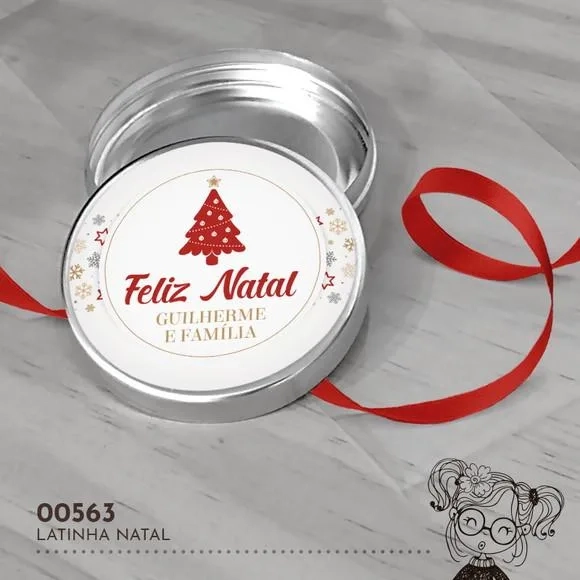 Latinha Adesivada Natal - 00563