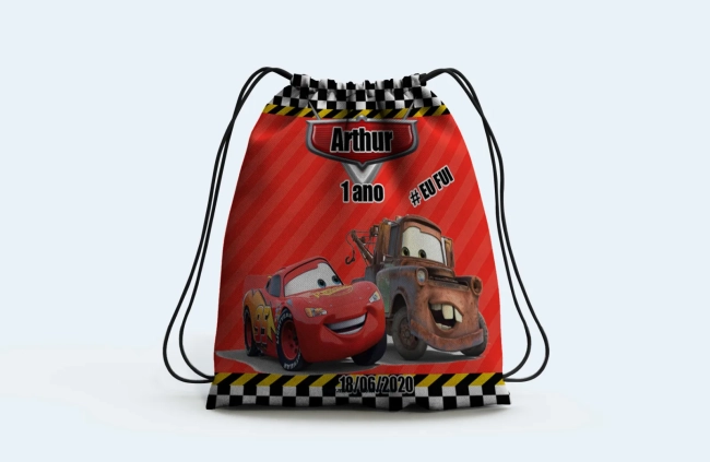 Mochilinha personalizada dos Carros Disney