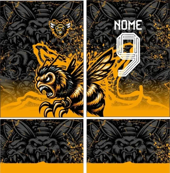 Arte Vetor Camisa Interclasse Abelha 355
